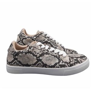 New Steve Madden Vonn Snake Skin Lace Up Sneaker